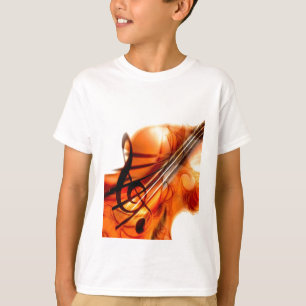 T-shirt La musique a ficelé la danse de destin de violon