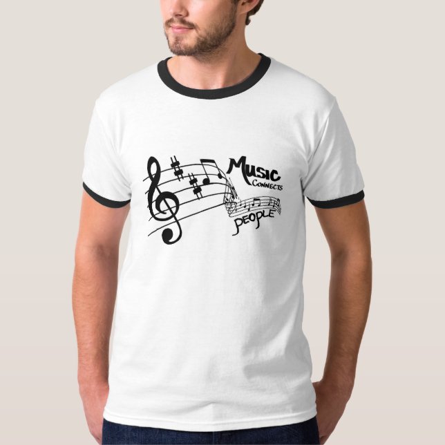 T-shirt La musique connecte les gens (Devant)