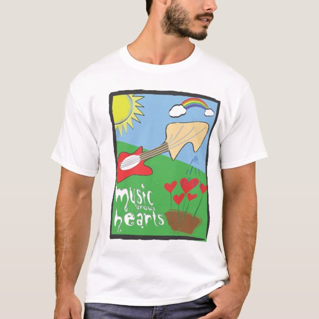 T-shirt La musique cultive les coeurs (Devant)