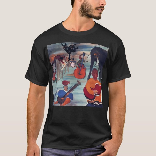T-shirt La Musique De Big Pink (Album Cover) (Devant)