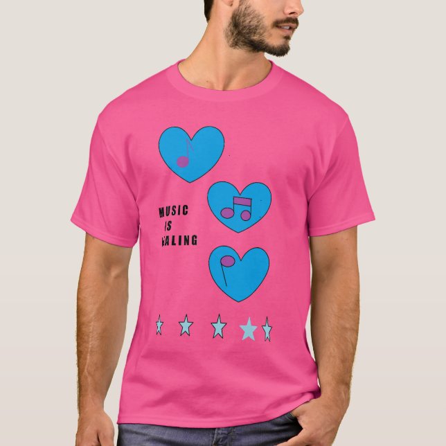 T-shirt La musique est guérie (Devant)