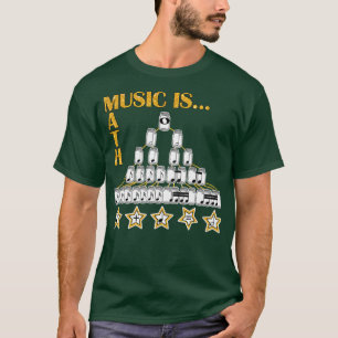 T-shirt La musique est la mathématiques par don de fait p