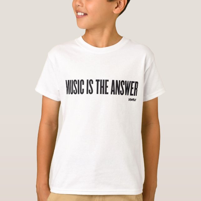 T-shirt La musique est la réponse (Devant)