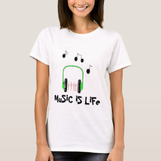 T-shirt La musique est la vie