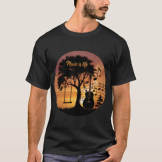 T-shirt La musique est la vie