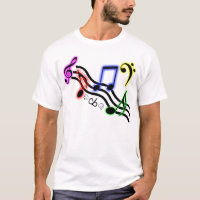 La musique note la chemise