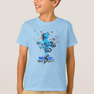 T-shirt La musique nourrit mon âme   Enfants