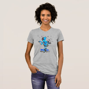 T-shirt La musique nourrit mon âme   Mince femmes