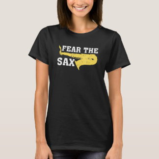 T-shirt La Musique Saxophone Crainte Le Sax Saxophone