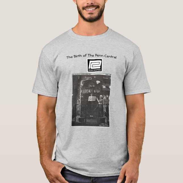 T-shirt La naissance de Penn Central    RailroadT-Shirt (Devant)