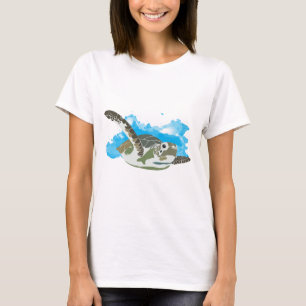 T-shirt La natation des tortues de mer