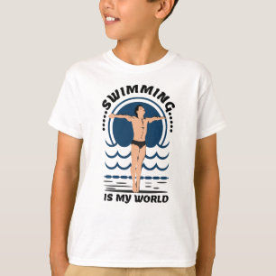 T-shirt La natation est mon monde - nager à Speedo