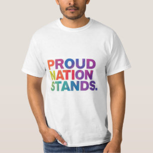 T-shirt La nation fière tient bon