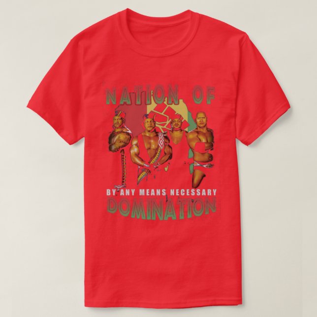 T-shirt La Nation Rock De Domination (Design devant)