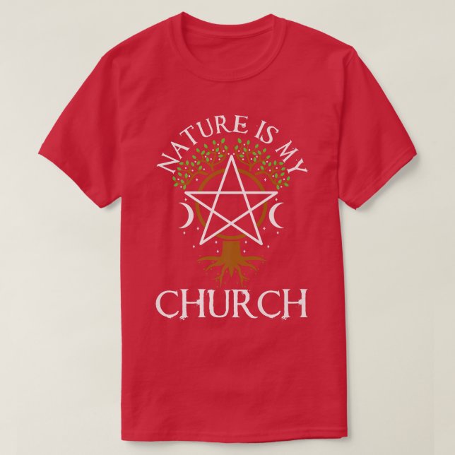 T-shirt La Nature Est Mon Église 437  (Design devant)