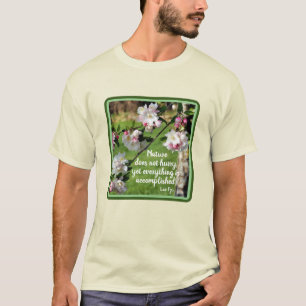 T-shirt La Nature Ne Se Dépêche Pas De Citer Inspirationne