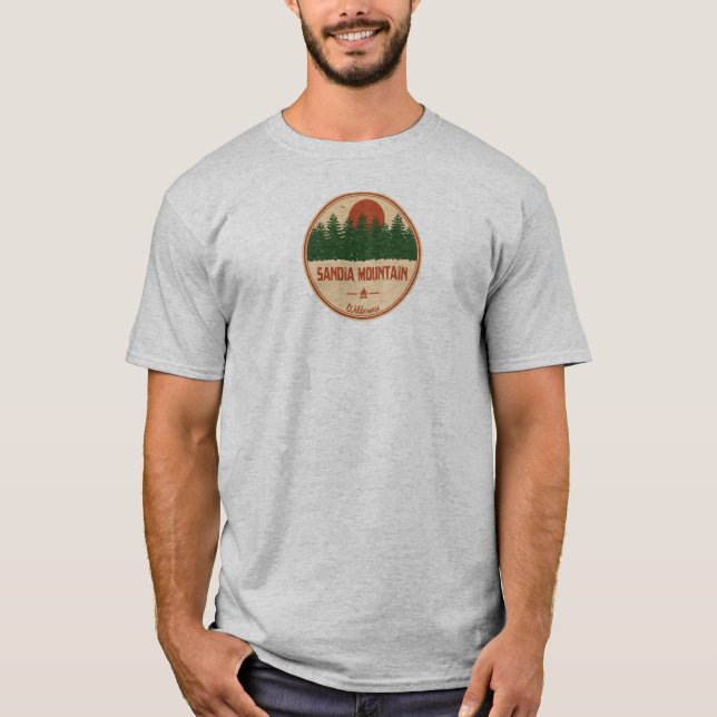 T-shirt La nature sauvage du mont Sandia (Devant)