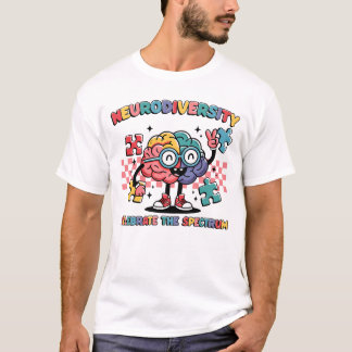 T-shirt La Neurodiversité Célèbre Le Puzzle Du Cerveau Spe