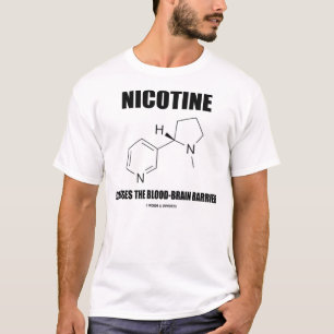 T-shirt La nicotine croise la barrière hémato-encéphalique