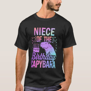 T-shirt La Nièce De L'Anniversaire Capybara Fille Garçon A