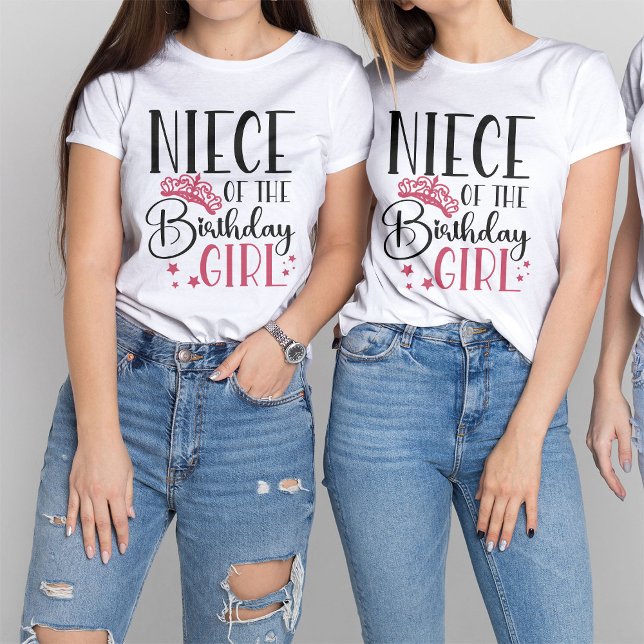 T-shirt La nièce de l'Escouade de fille d'anniversaire (Créateur téléchargé)