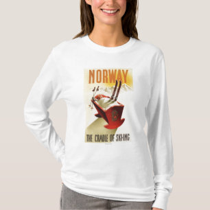 T-shirt La Norvège - le berceau du ski