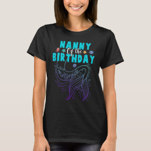 T-shirt La Nounou De La Fille Anniversaire Petite Sirène T