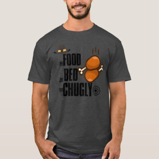 T-shirt la nourriture le lit amis