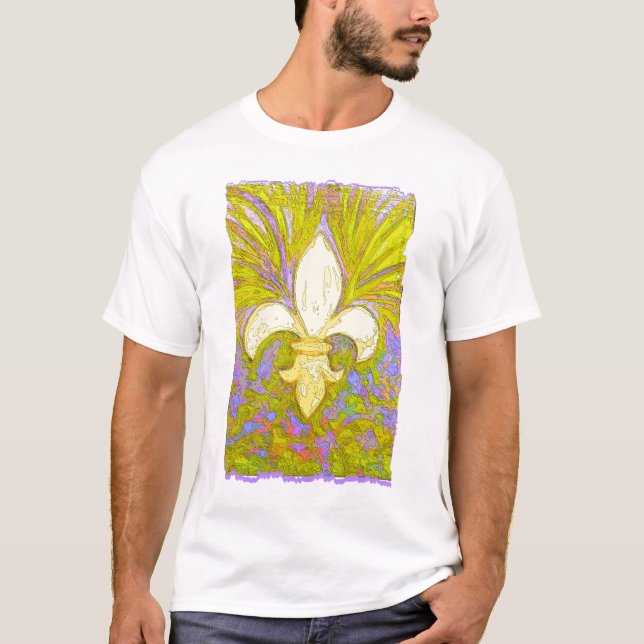 T-shirt La Nouvelle-Orléans Fleur de Leis (Devant)