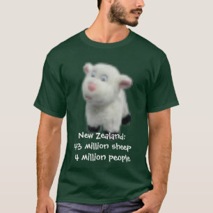 T-shirt La Nouvelle Zélande : 43 millions de moutons