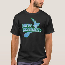 T-shirt La NOUVELLE ZÉLANDE avec une carte