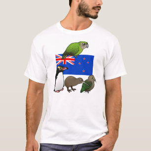 T-shirt La Nouvelle Zélande Birdorables