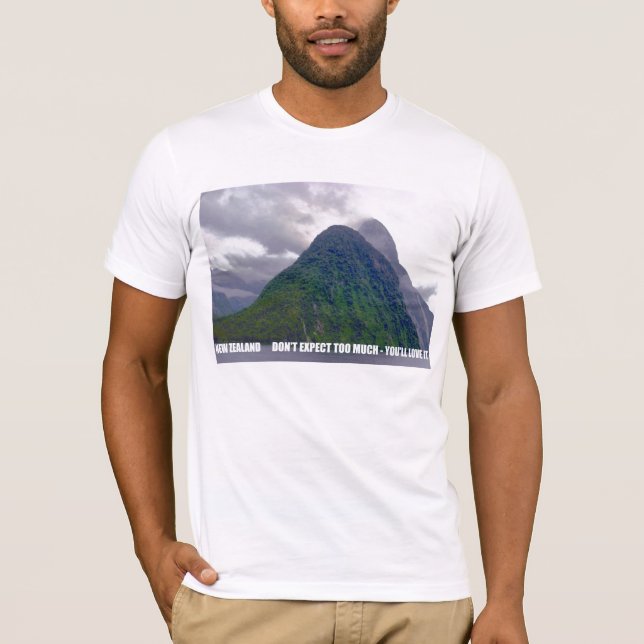 T-shirt La Nouvelle Zélande n'attendent pas trop - vous (Devant)