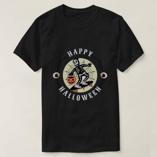 T-shirt La nuit d'Halloween est pleine de secrets (Design devant)