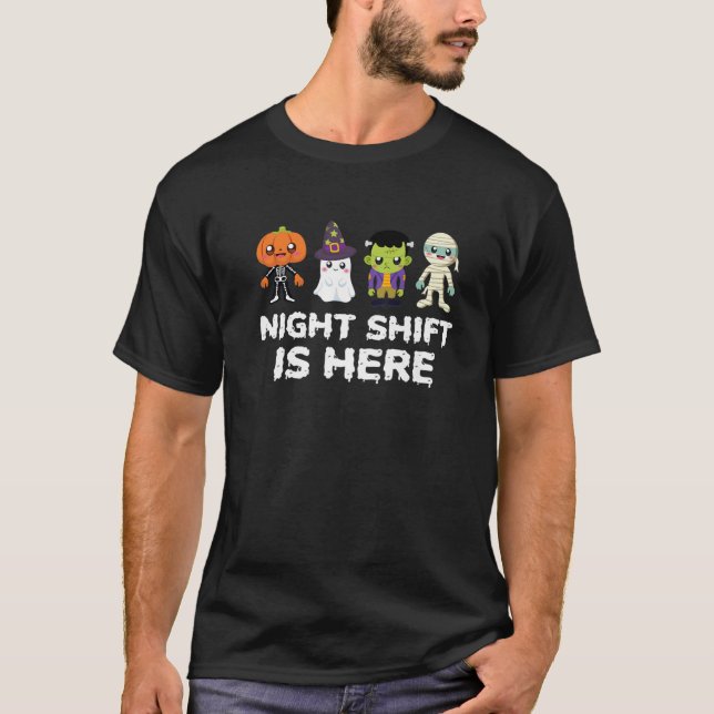 T-shirt La Nuit est là Infirmière Maléfique Docteur ER Hal (Devant)