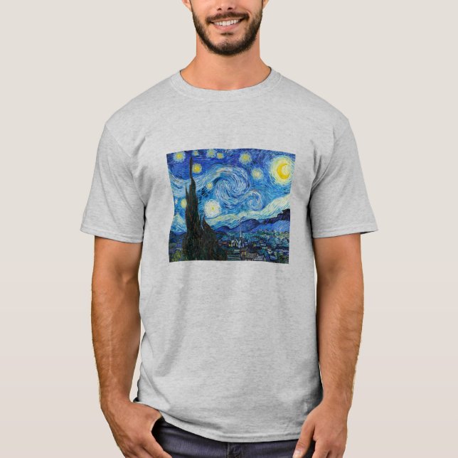 T-shirt La Nuit étoilée de Van Gogh (Devant)