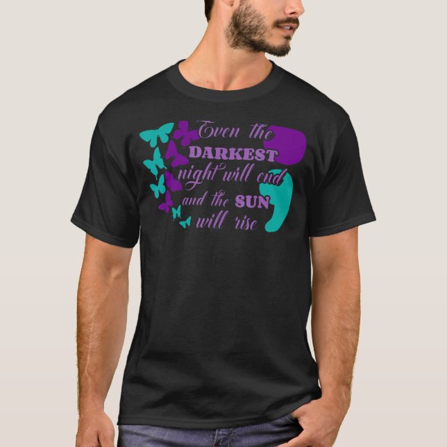 T-shirt La Nuit Se Terminera Et Le Soleil Augmentera Le Su (Devant)