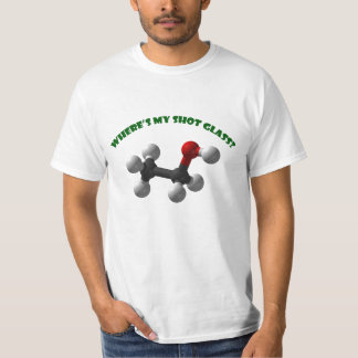T-shirt Là où est mon Verre-Éthanol de tir