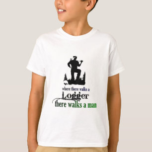T-shirt Là où là marche un enregistreur