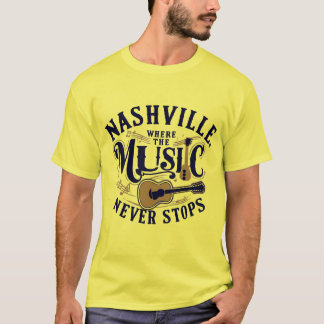 T-shirt Là où la musique ne cesse jamais