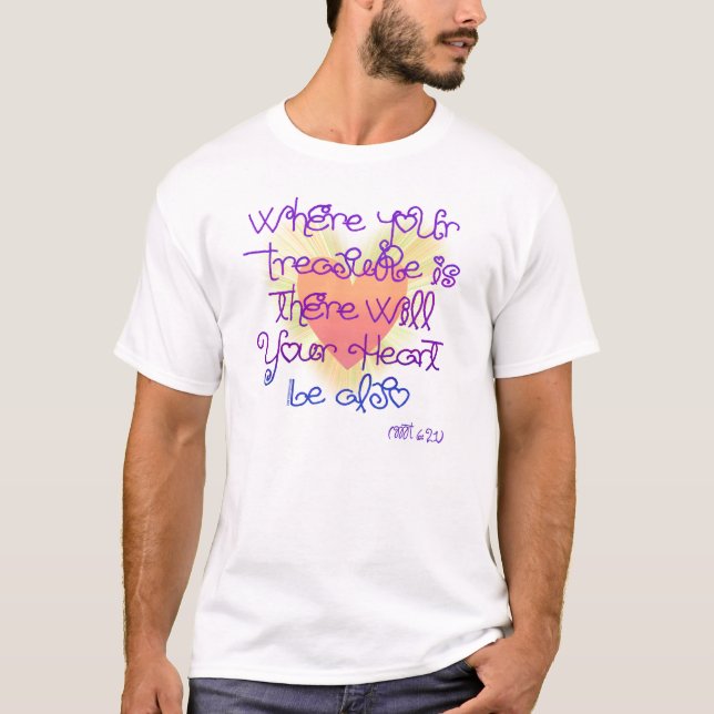 T-shirt Là où votre trésor est… (Devant)