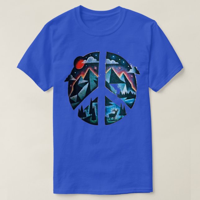 T-shirt La Paix Dans Le Tribale Sauvage (Design devant)
