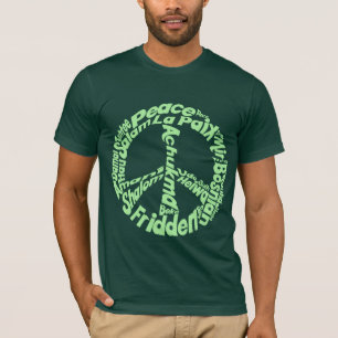T-shirt La paix dans toutes les langues