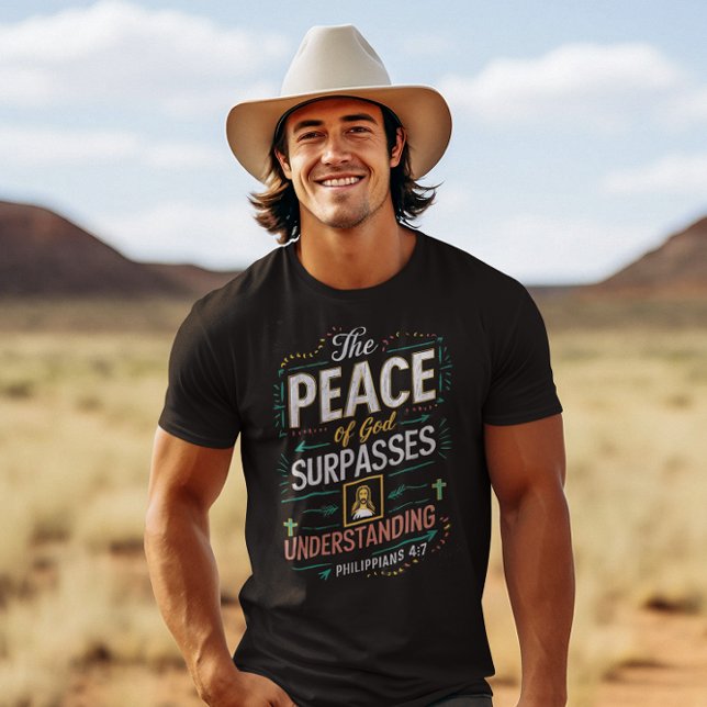 T-shirt La paix de Dieu dépasse la compréhension. (Créateur téléchargé)