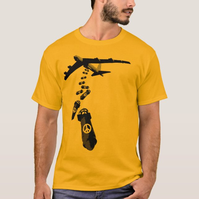 T-shirt la paix est la bombe (Devant)