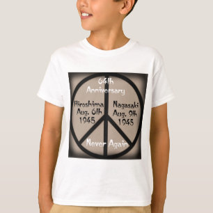 T-shirt La Paix Hiroshima-Nagasaki À Notre Époque