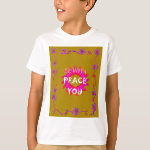 T-shirt La Paix Inspirante Soyez Avec Vous Design Vector A