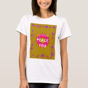 T-shirt La Paix Inspirante Soyez Avec Vous Design Vector A