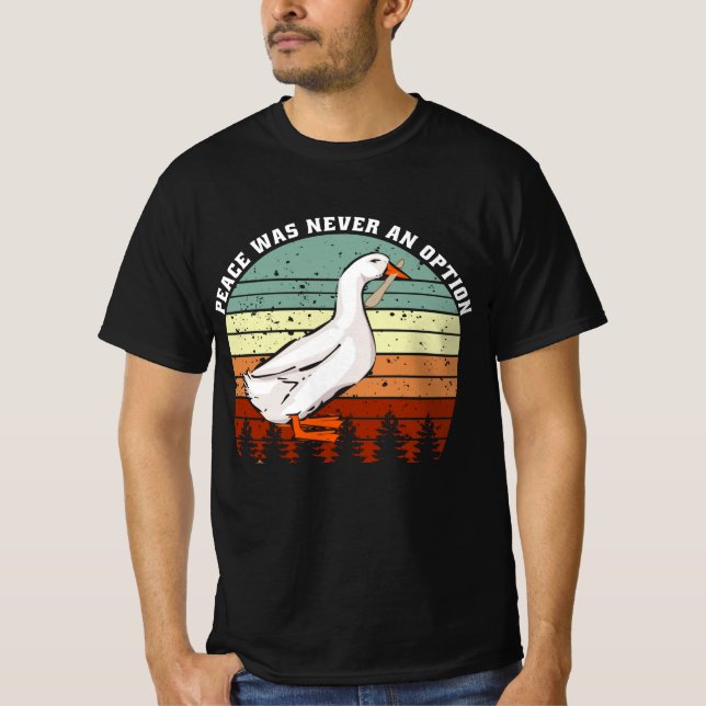 T-shirt La paix n'a jamais été une option (Devant)