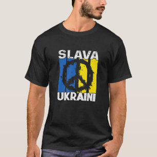 T-shirt La Paix Ukrainienne De La Slava En Ukraine